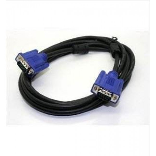 3m VGA Cable Male to Male High Quality Double Shielded 15pin D-Sub Black